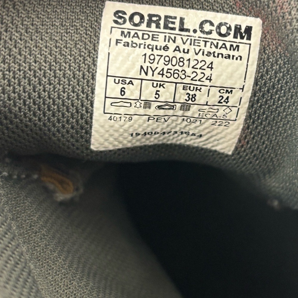 Sorel Out N About III Size 6 Classic Women's Waterproof Boot‎ Gray Black Tan - Picture 6 of 9